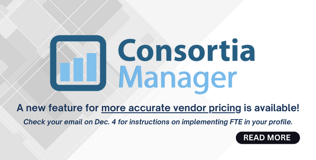 MCLS is implementing the FTE feature in ConsortiaManager for more accurate vendor pricing